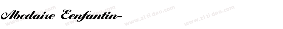 Abcdaire Eenfantin字体转换